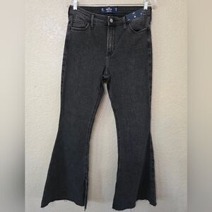 Hollister Black High Rise Flare Jeans